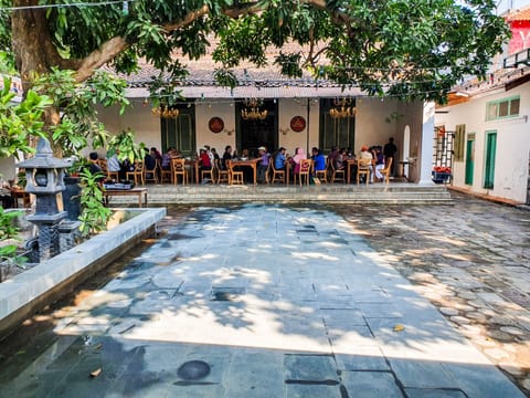 Outdoor wedding area