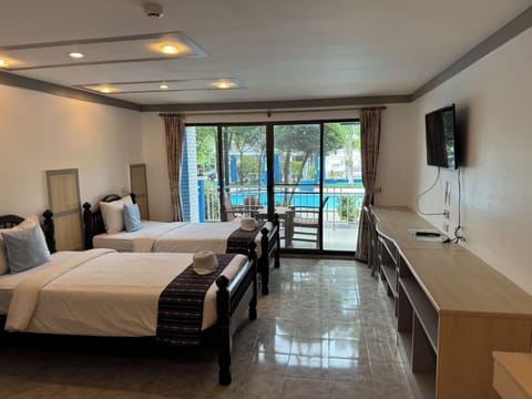 Superior Pool View Twin Room | Premium bedding, desk, free WiFi, bed sheets