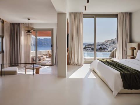Sunset Villa Socrates with Infinity Pool | Egyptian cotton sheets, Tempur-Pedic beds, minibar, in-room safe