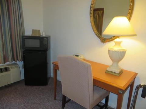 Desk, blackout drapes, iron/ironing board, free WiFi