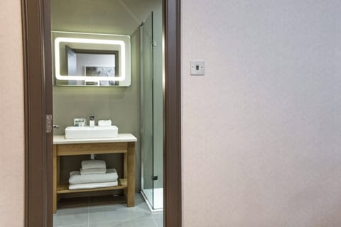 Free toiletries, hair dryer, slippers, towels