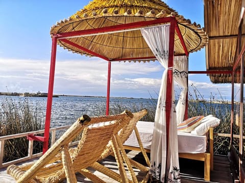 Double Room, 2 Double Beds, Ensuite, Lake View | Terrace/patio