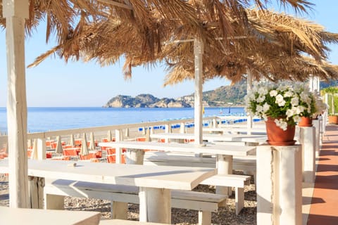 Private beach nearby, sun loungers, beach umbrellas