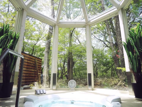 Indoor spa tub