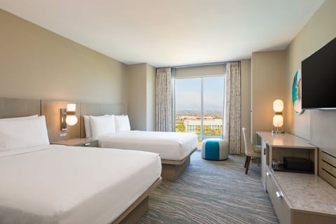 Premium bedding, down comforters, pillowtop beds, desk