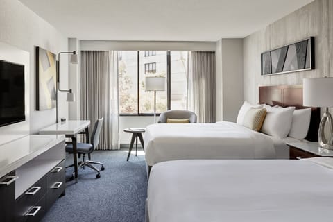 Premium bedding, pillowtop beds, in-room safe, desk