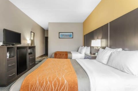 Desk, blackout drapes, soundproofing, iron/ironing board