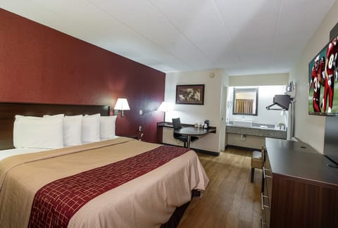 In-room safe, desk, laptop workspace, blackout drapes