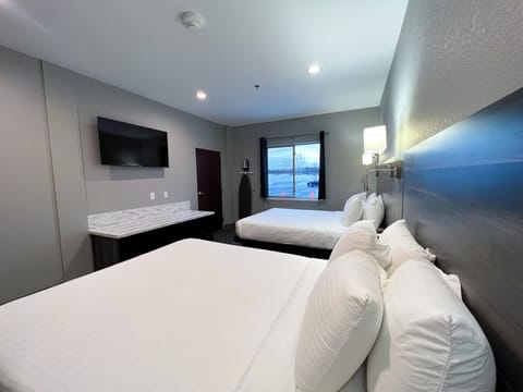 Premier Room, 2 Queen Beds | Hypo-allergenic bedding, down comforters, in-room safe