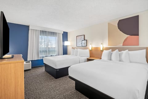 Room, 2 Queen Beds | Laptop workspace, iron/ironing board, free WiFi, bed sheets
