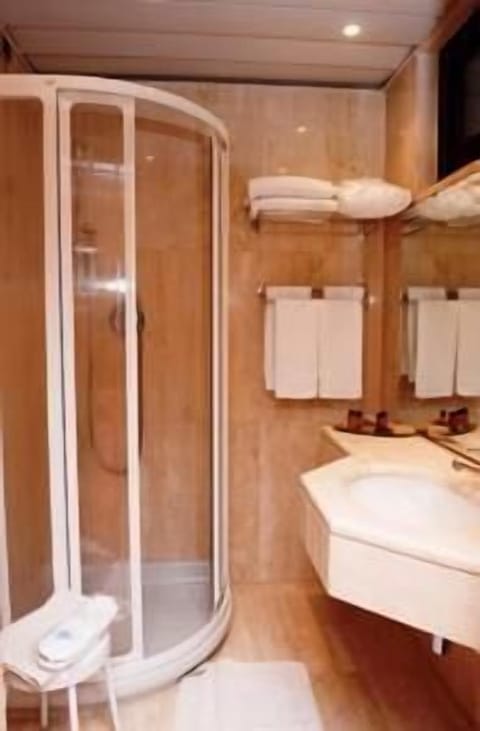 Hair dryer, bidet, towels