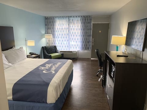 Room, 1 King Bed, Non Smoking | Desk, iron/ironing board, cribs (free), WiFi (free)