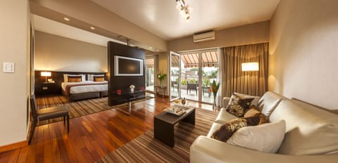 Suite (Glu) | Living area | 32-inch LCD TV with digital channels, TV, DVD player