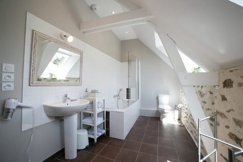 Standard Double Room, 1 King Bed | Bathroom | Shower, free toiletries, hair dryer, bathrobes