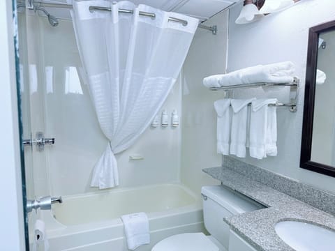 Free toiletries, hair dryer, towels, soap