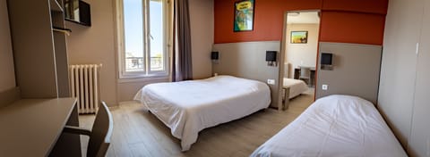 Desk, soundproofing, iron/ironing board, bed sheets