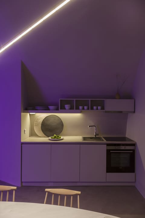 Executive Villa, 2 Bedrooms, Jetted Tub (Cave) | Private kitchenette | Full-size fridge, oven, stovetop, espresso maker