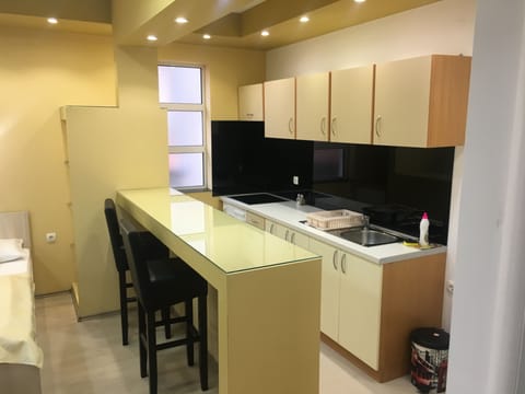 Comfort Studio, Balcony, River View | Private kitchen