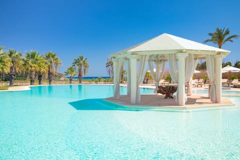 2 outdoor pools, open 9:00 AM to 7:00 PM, pool umbrellas, sun loungers