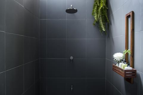 Beach Bungalow | Bathroom | Shower, free toiletries, hair dryer, bathrobes