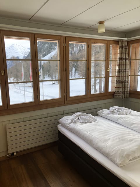 Double Room, Shared Bathroom, Mountain View | Free WiFi, bed sheets