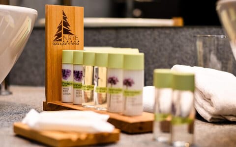 Deluxe Apartment, 2 Bedrooms (Maisonette) | Bathroom | Shower, free toiletries, hair dryer, bathrobes