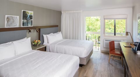 Premier Room, 2 Queen Beds, Balcony | Hypo-allergenic bedding, in-room safe, desk, laptop workspace