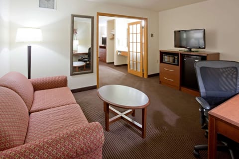 Premier Suite, 1 King Bed, Non Smoking | In-room safe, desk, laptop workspace, blackout drapes