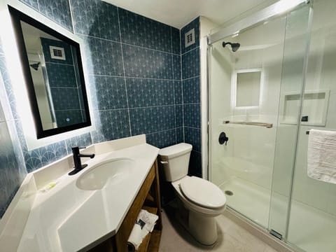 Room, 1 King Bed, Non Smoking | Bathroom | Free toiletries, hair dryer, towels