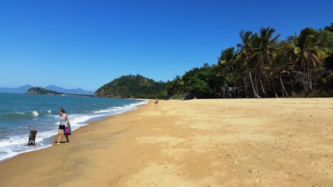 Beach nearby, white sand