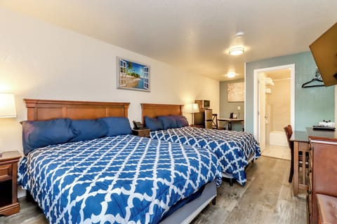 Room, 2 Queen Beds, Non Smoking | Free WiFi, bed sheets