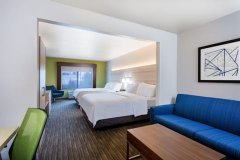 Suite, 2 Queen Beds | In-room safe, desk, laptop workspace, blackout drapes