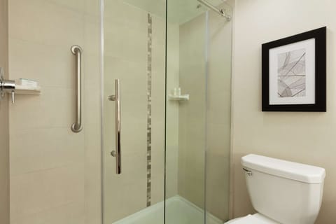 Suite, 1 King Bed (Shower Only) | Bathroom shower