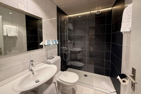 Quadruple Room | Bathroom | Free toiletries, hair dryer, towels