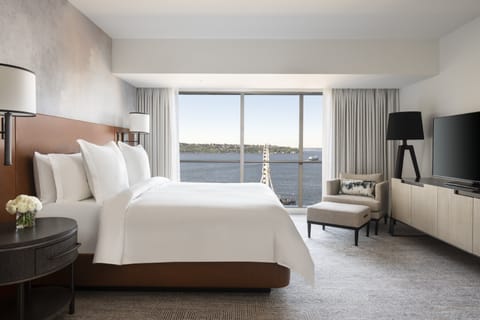 Hypo-allergenic bedding, down comforters, pillowtop beds, minibar