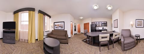 Suite, 1 Bedroom | Hypo-allergenic bedding available, desk, laptop workspace
