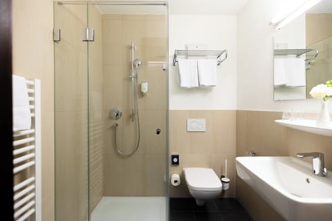 Free toiletries, hair dryer, towels