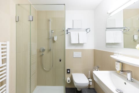 Free toiletries, hair dryer, towels