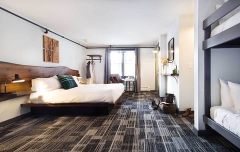 Family Room | Premium bedding, memory foam beds, laptop workspace, blackout drapes