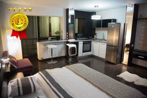 Luxury Studio, 1 Queen Bed, City View | View from room