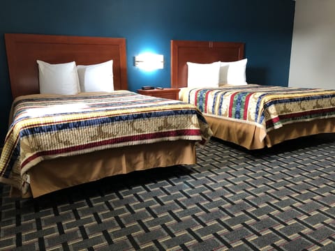 Standard Room, 2 Double Beds | Desk, laptop workspace, free WiFi, bed sheets