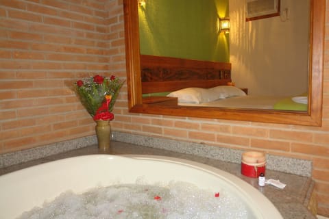 Superior Chalet | Bathroom | Hair dryer, towels