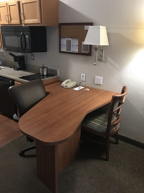 Premium bedding, down comforters, desk, laptop workspace