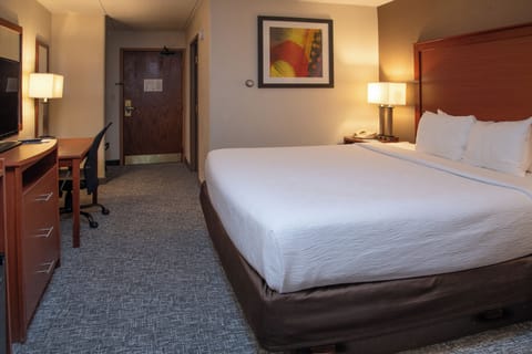 Standard Room, 1 King Bed, Non Smoking | Down comforters, desk, blackout drapes, iron/ironing board