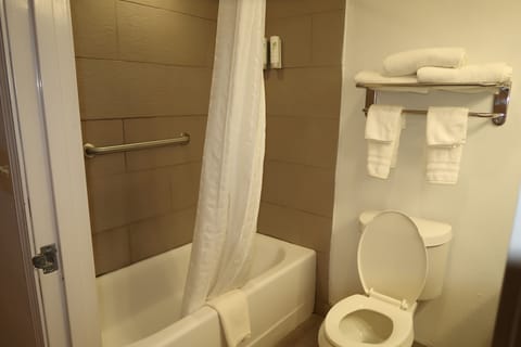 Suite, 1 King Bed, Non Smoking | Bathroom | Free toiletries, hair dryer, towels