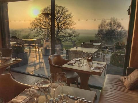 Breakfast, lunch and dinner served