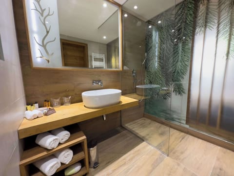 Free toiletries, hair dryer, slippers, towels