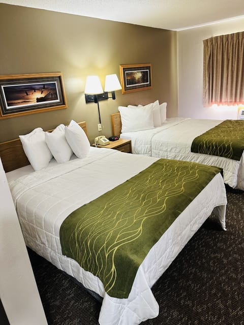 Standard Room, 2 Queen Beds | Iron/ironing board, free WiFi, bed sheets