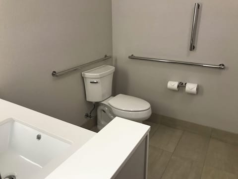 Standard Room, 2 Queen Beds, Accessible (Mobility, Accessible Tub) | Bathroom | Separate tub and shower, free toiletries, hair dryer, towels