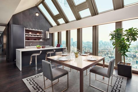 Penthouse, 1 King Bed, City View (Balcony) | Premium bedding, in-room safe, desk, blackout drapes